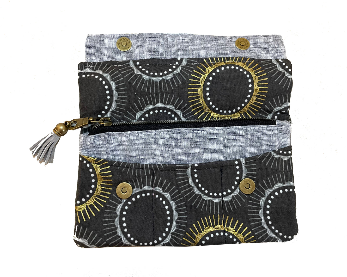 Large Wallet - Gray Sun