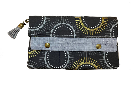Large Wallet - Gray Sun